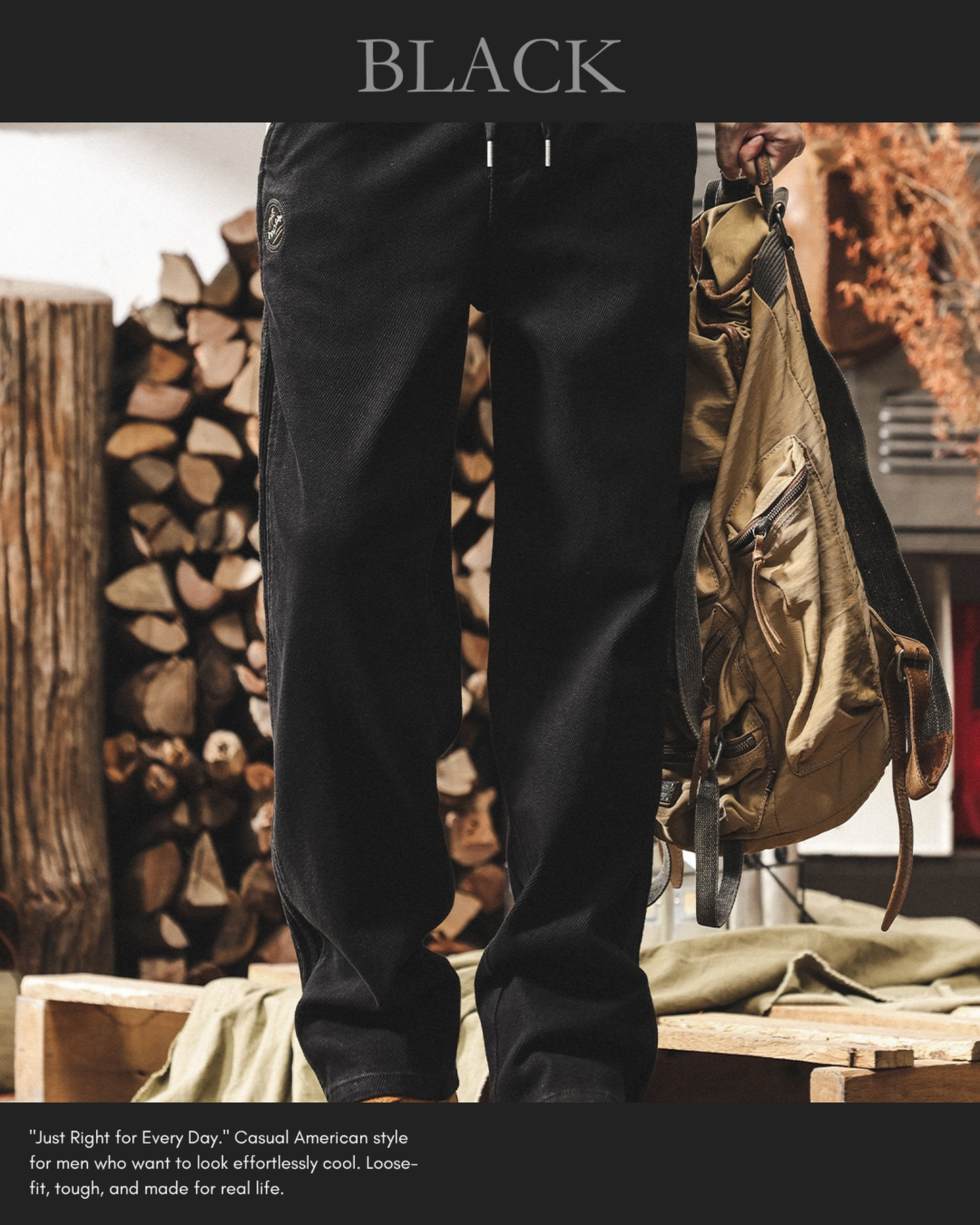 side stripe straight denim pants 3colors 【ACT0176】