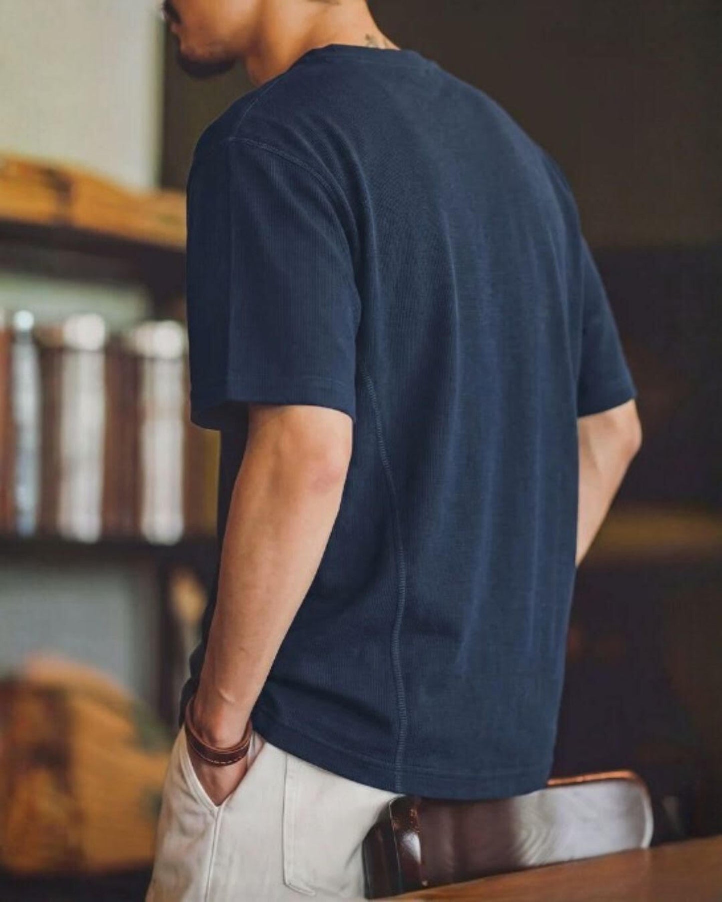casual crew neck short sleeve t-shirt 3color 【ACT0043】