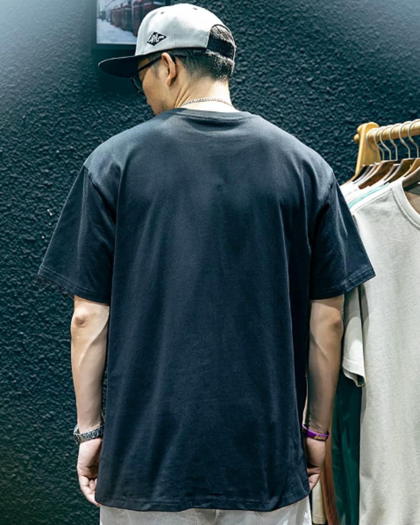 crew neck oversized t-shirt 9color 【ACT0035】