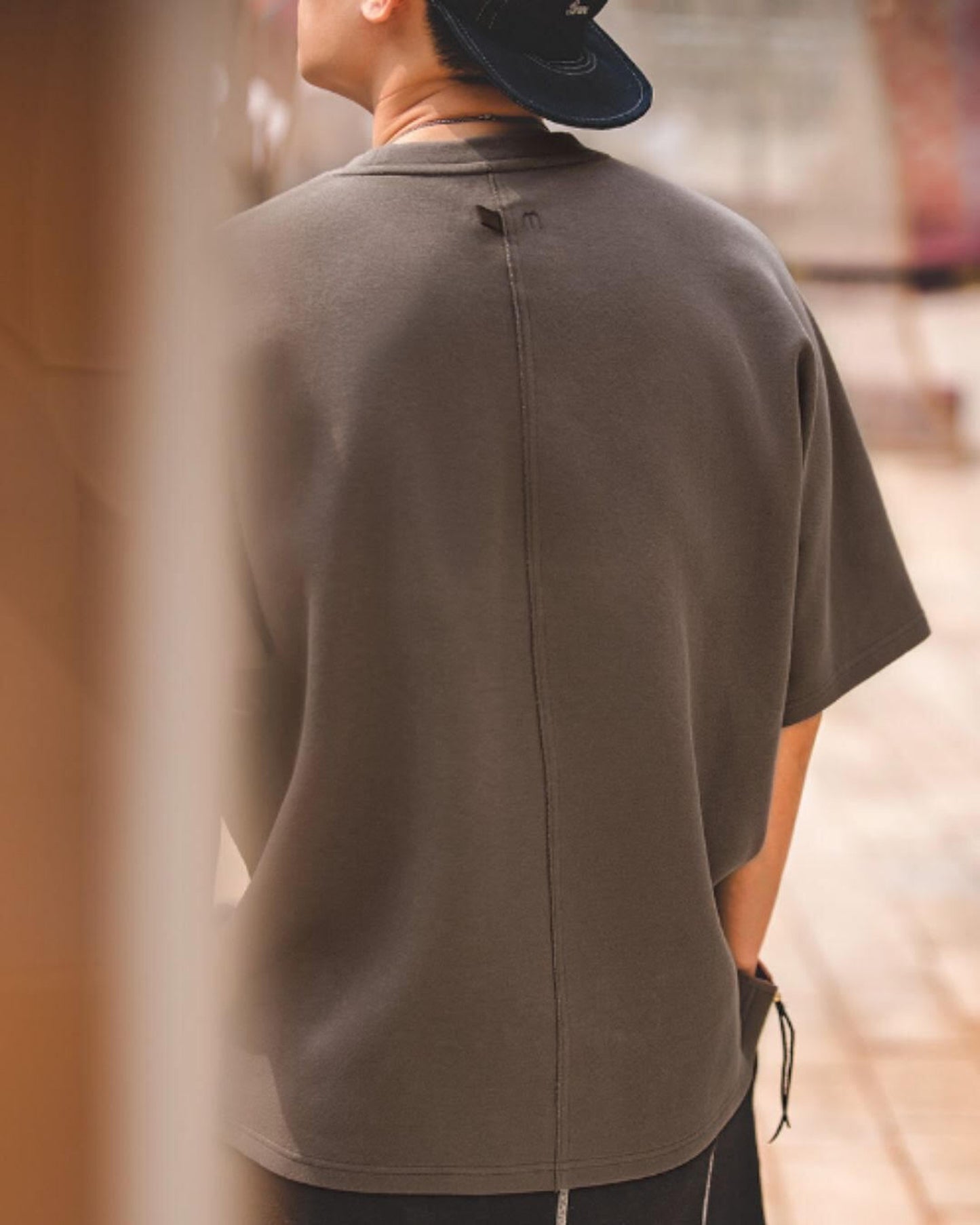 drop shoulder wide silhouette t-shirt 3color 【ACT0042】