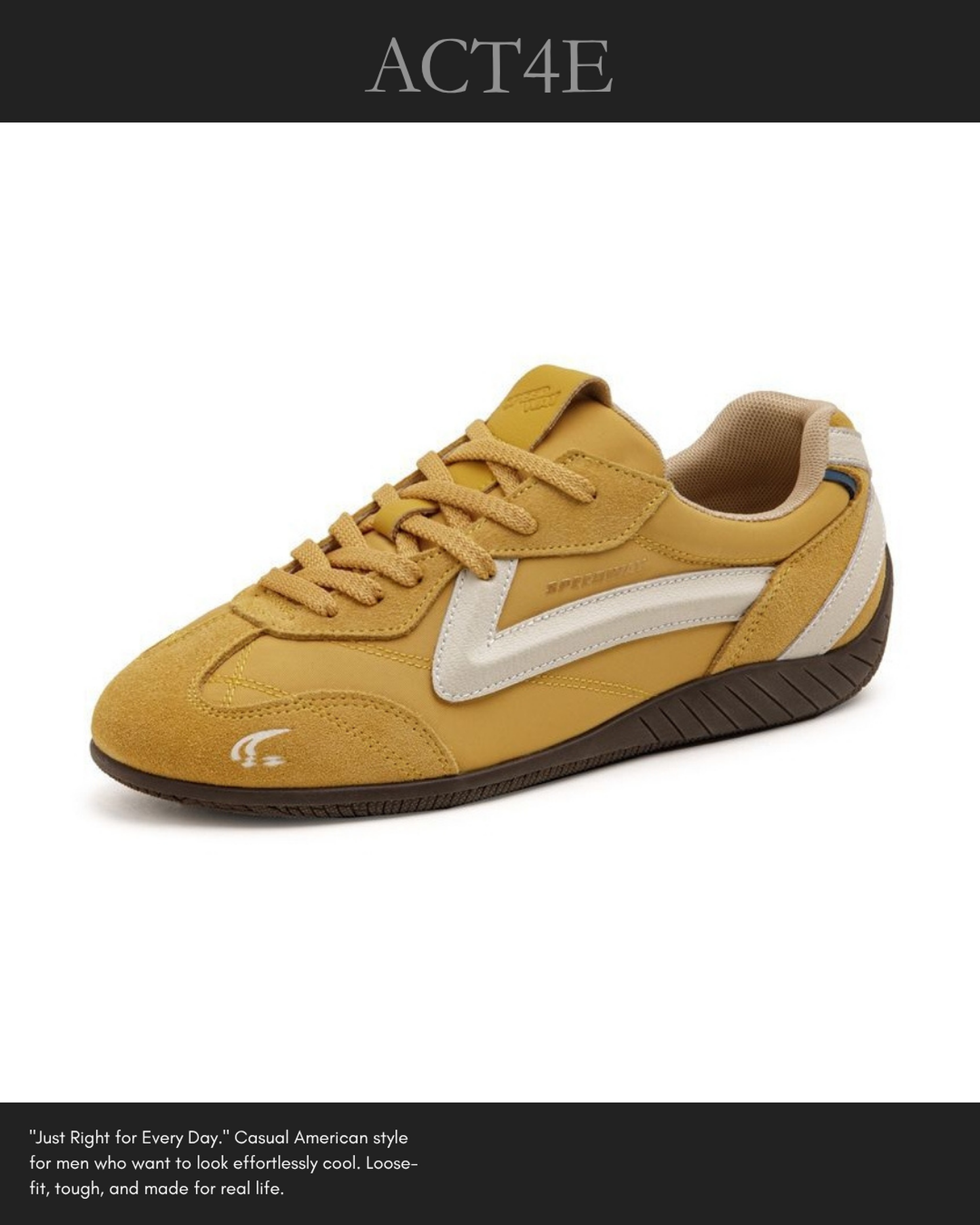 vintage low-top sneakers 2color 【ACT0146】