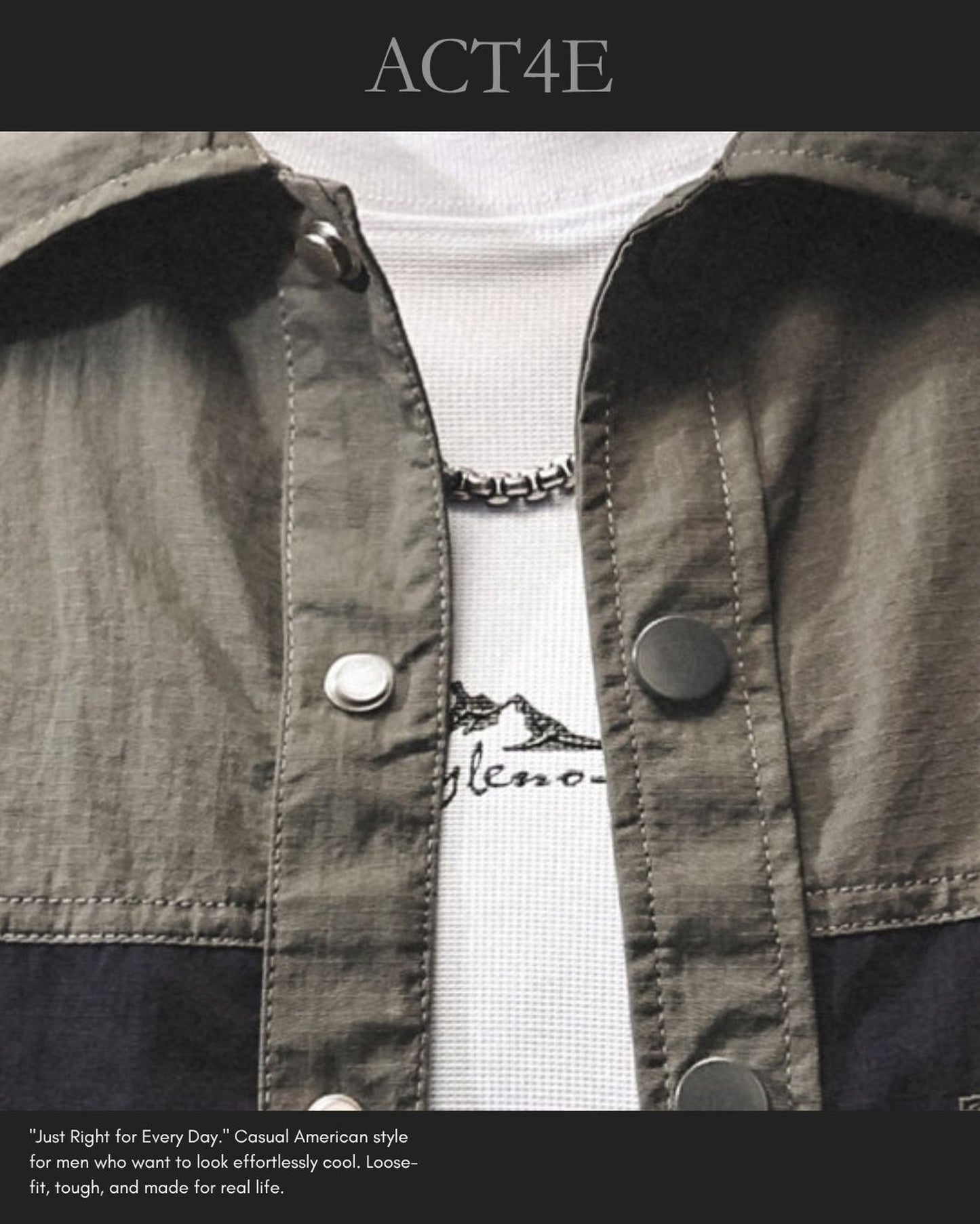 color block quick-dry utility cargo shirt 2color 【ACT0237】