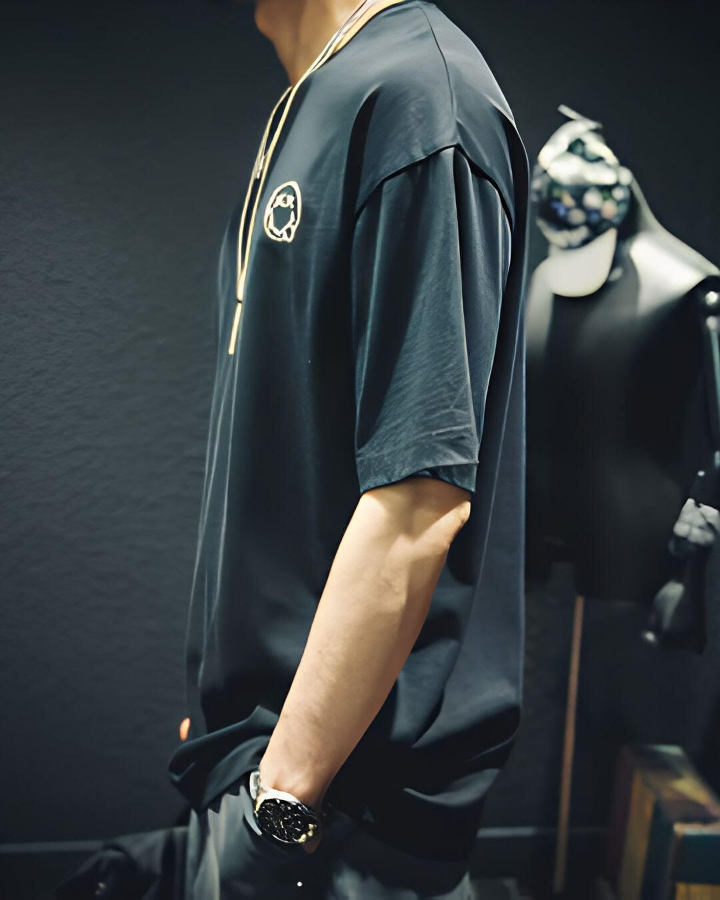 embroidered logo short sleeve T-Shirt 6color 【ACT0026】