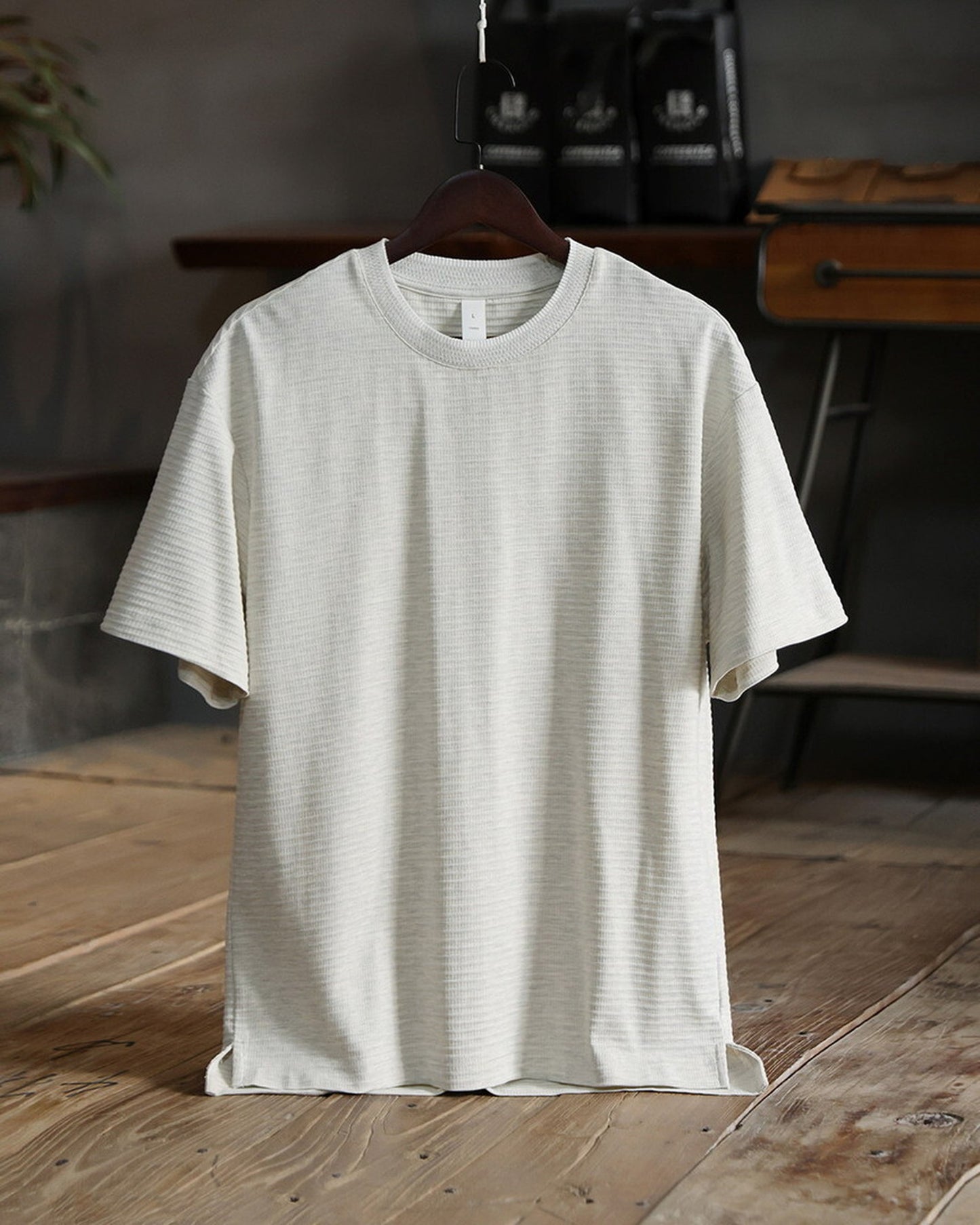 Side-Slit Casual Loose T-Shirt 【ACT0082】