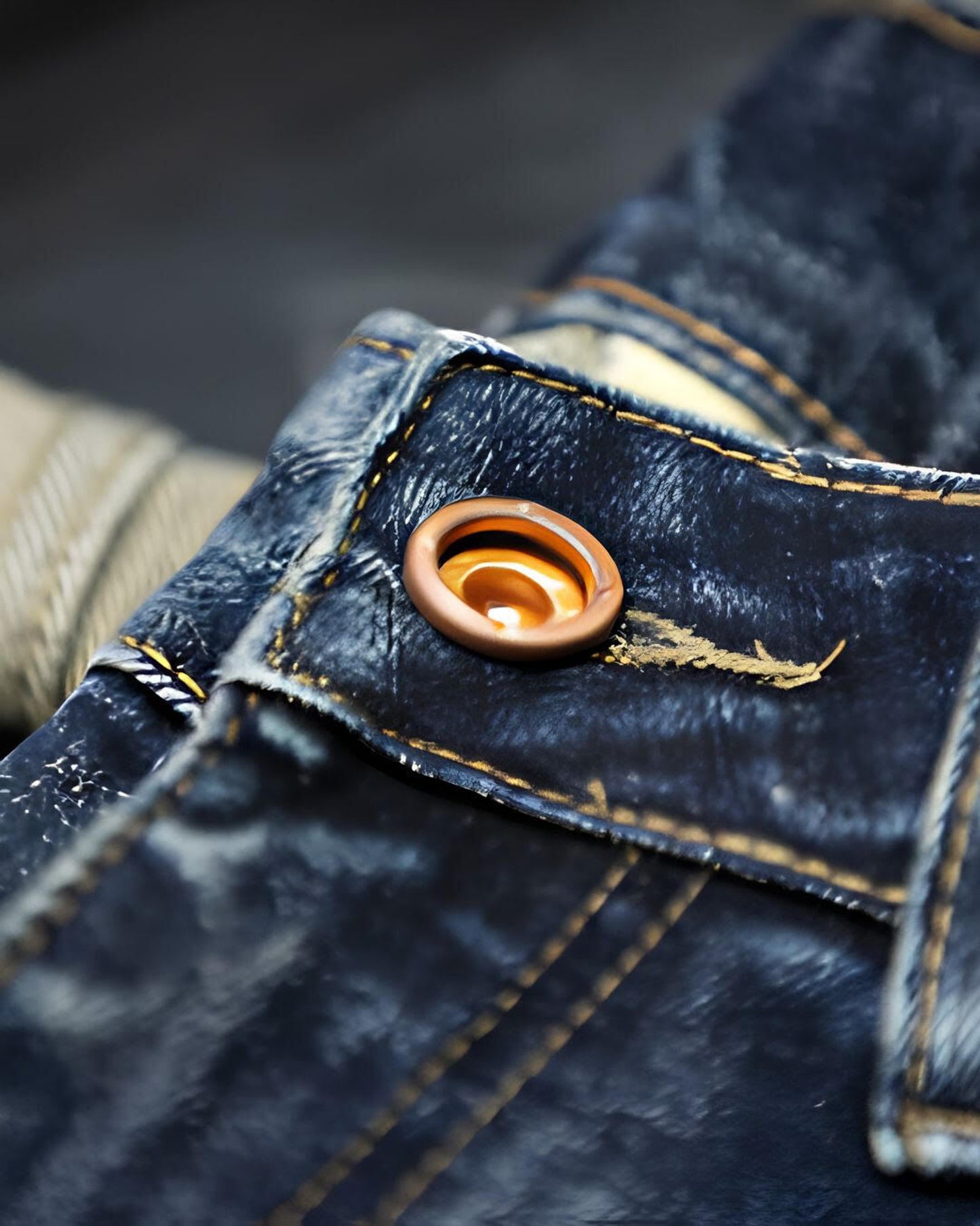 washed wide straight denim 【ACT0004】