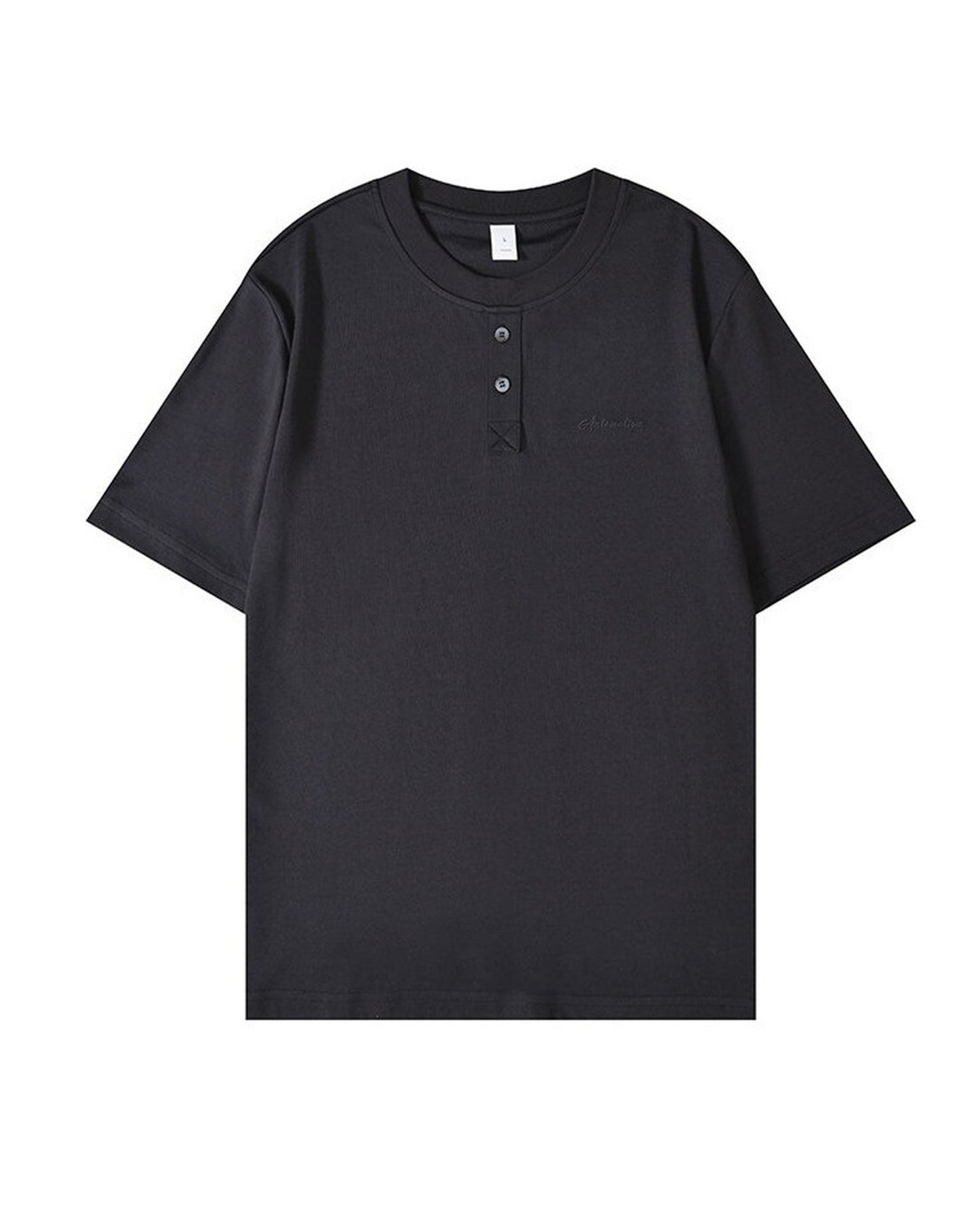 Relaxed Fit Modal Blend Henley Neck T-Shirt 2color 【ACT0115】