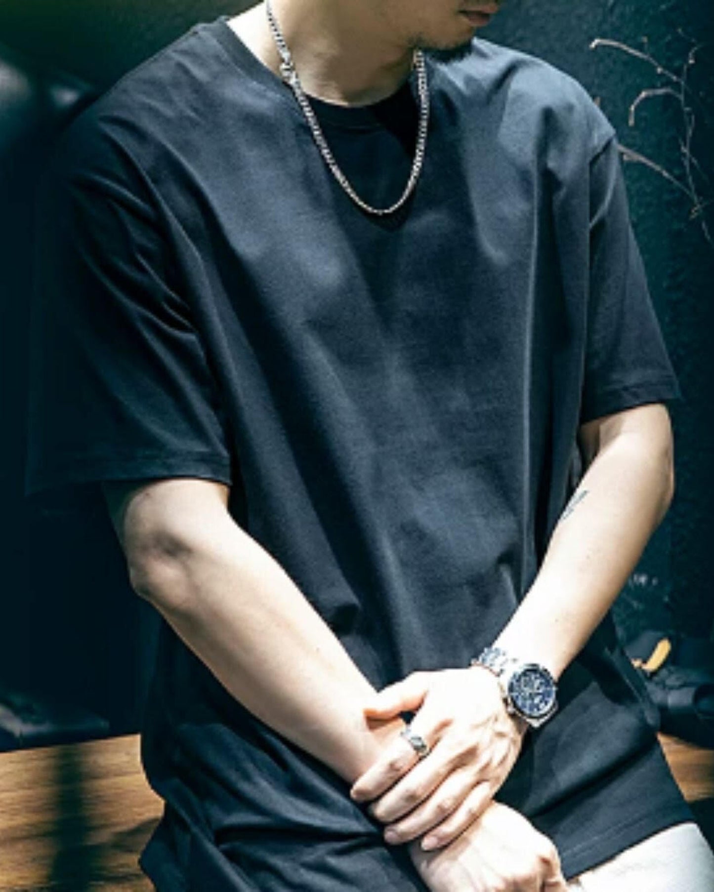 crew neck oversized t-shirt 9color 【ACT0035】