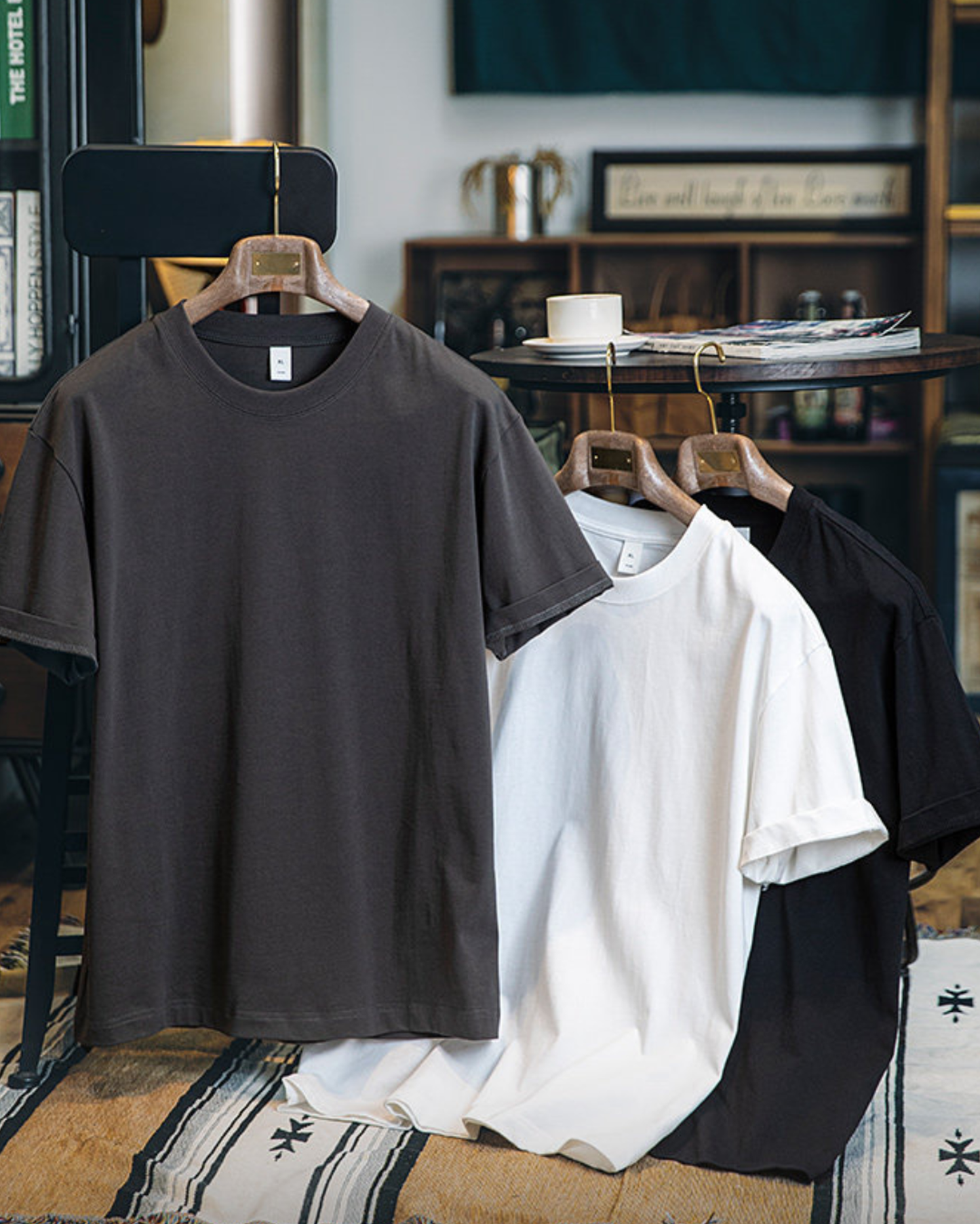 Loose-fit basic t-shirt 3color 【ACT0054】