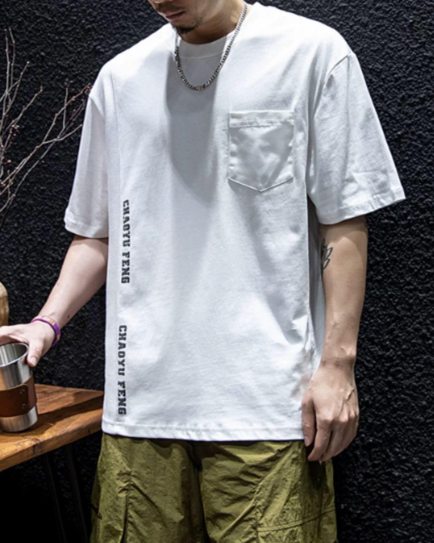 patch pocket t-shirt 3color 【ACT0030】